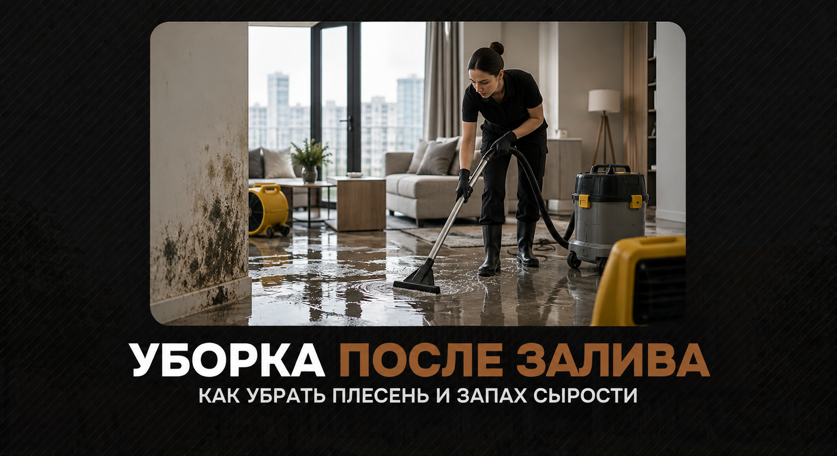 Уборка после залива: как убрать плесень и запах сырости